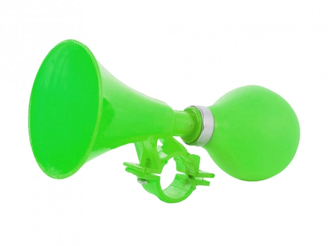Fiets claxon met groene rubberen ballon