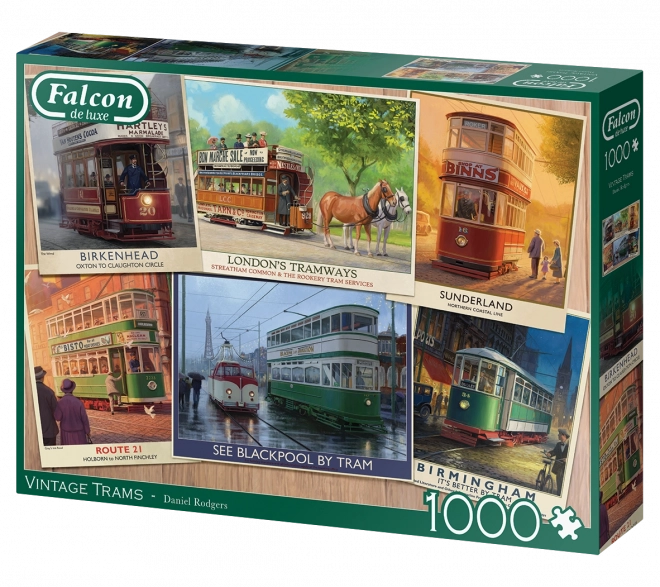 Puzzel historische trams 1000 stukjes