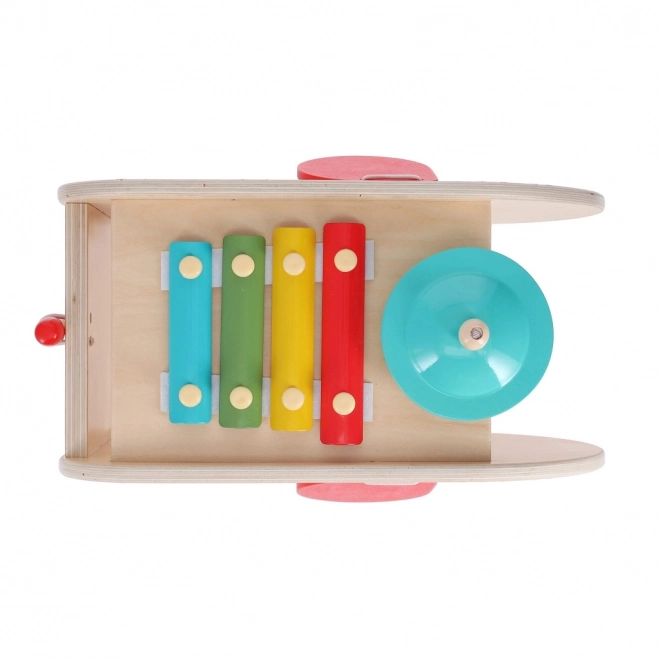 Houten muzikale olifant 5v1 Petit Collage