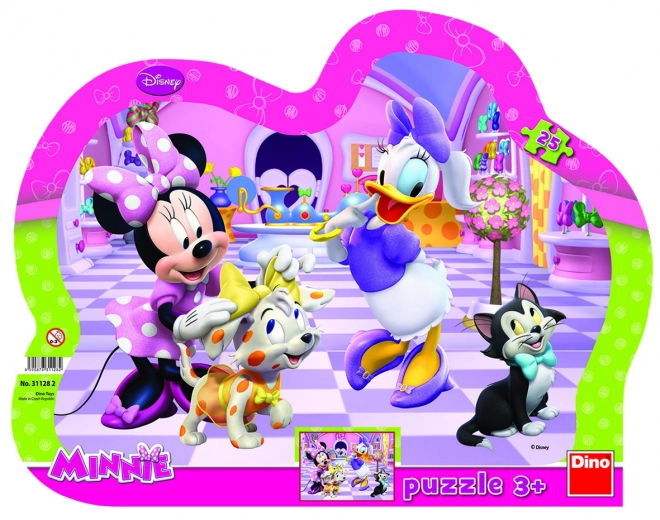 Puzzel Minnie en huisdieren 25 stukken