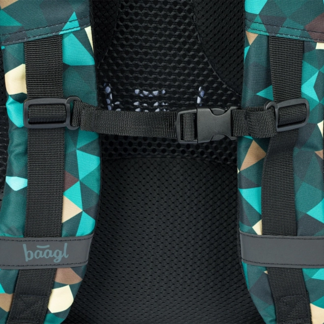Set BAAGL Skate Polygon: rugzak, etui en zak