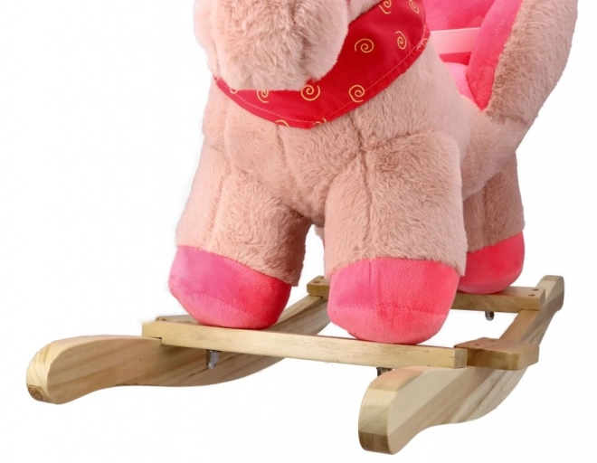 Roze eenhoorn met autostoel