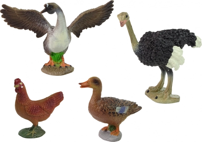 Realistische vogelfiguren van de boerderij