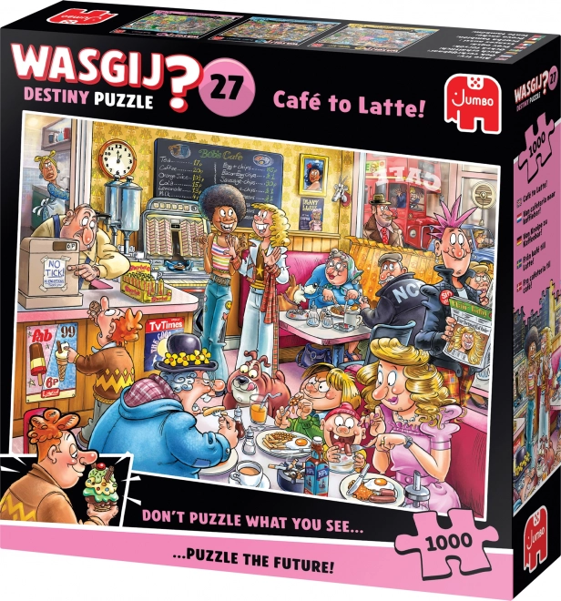 Puzzel Wasgij Destiny 27: Café Latte 1000 stukjes