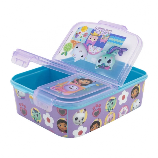 Lunchbox voor kinderen STOR 21220 3 compartimenten Gabby's Poppenhuis (paars)