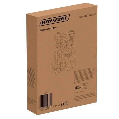 Manipulatiebord met beer Kruzel 22584