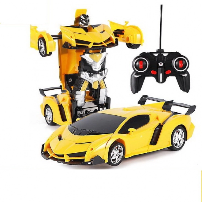 Auto Robot 2v1 Piloot R/C Licht Drift Geel