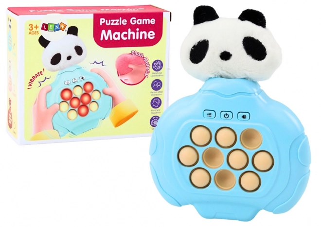Pop-It Panda Pluchen Arcade Console Vibrerende sensorische spel