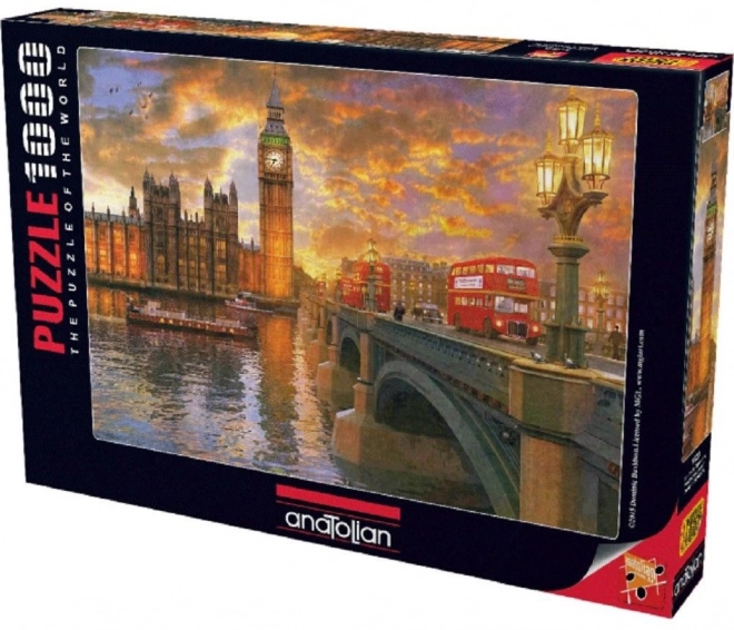 Puzzel Schemering boven Westminster 1000 stukjes