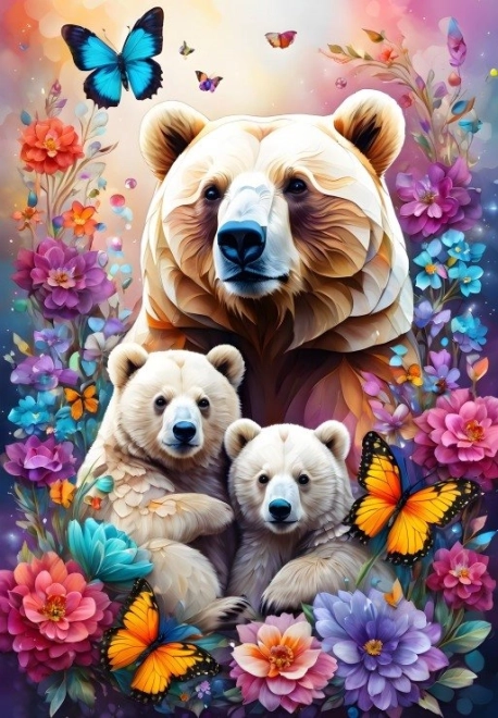 Puzzle Moederliefde: Beren 1000 stukjes