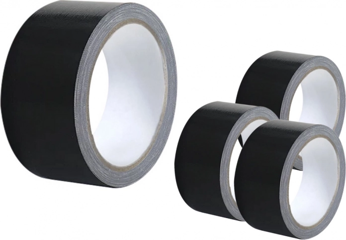 Textiele plakband zwart 48 mm × 50 m – universeel en extra sterk