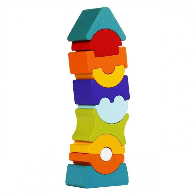 CUBIKA 12862 Balancerende toren IX - houten puzzel 11 stukken