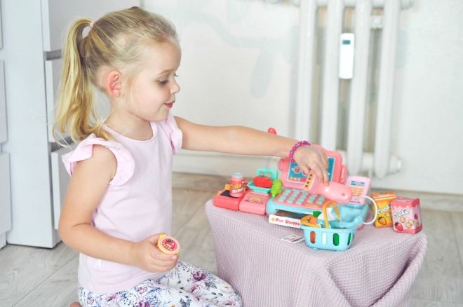 Kinderkassa Woopie met scanner en accessoires