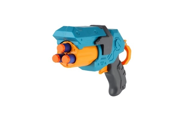 Kunststof pistool voor schuimkogels + 3 kogels