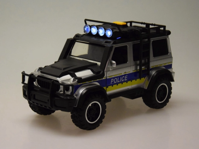 Off-road politieauto met lichten en geluiden