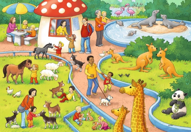 Puzzel Dierentuin 2x24