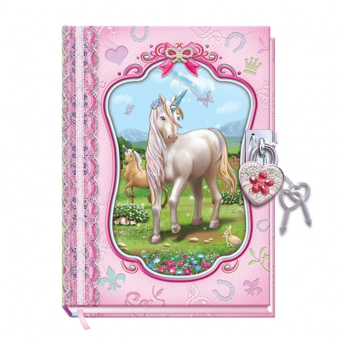 Dagboek met slot en eenhoorns