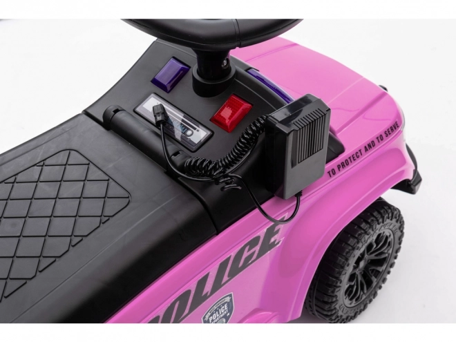 Kind loopauto Politie roze