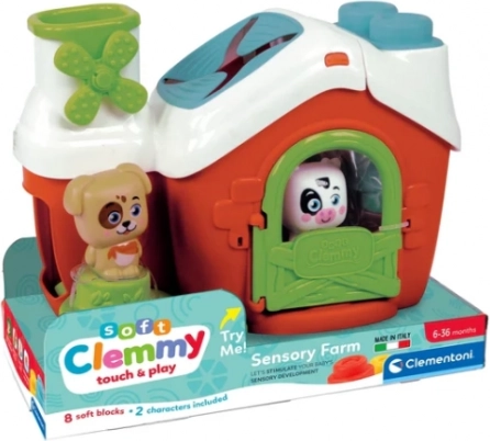 Clemmy zintuigenboerderij – sorter hondje en koetje CLEMENTONI