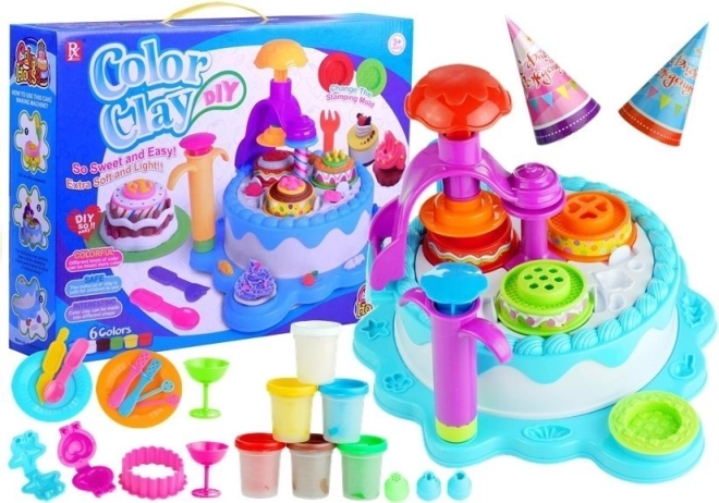 Boetseerklei – Verjaardagset, 6 kleuren en accessoires