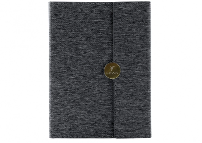 Elegante zwarte kantoor notitieblok met magneet