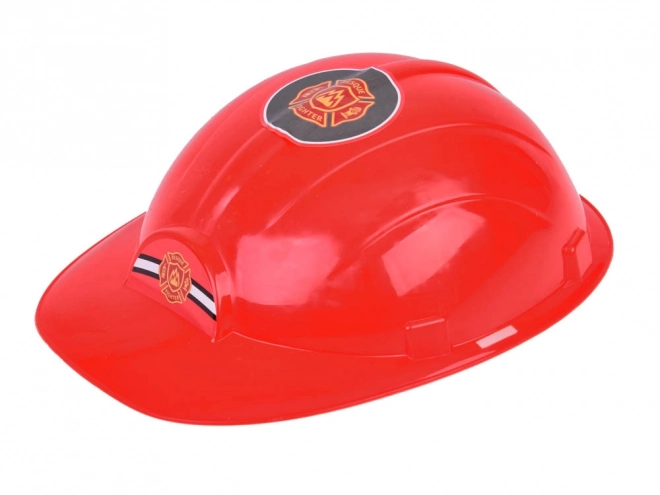 Grote brandweerwagen met geluid en kinderhelm