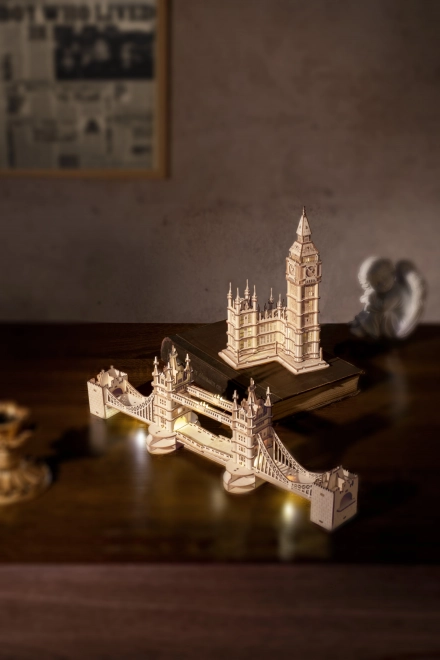 RoboTime houten 3D puzzel brug Tower Bridge verlicht