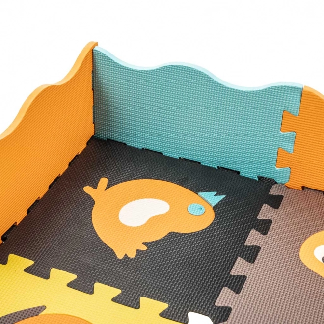 Educatieve schuim puzzelmat dieren 114 x 114 cm 25 stukken