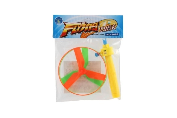 Afvuurbare rotor + starter plastic 9cm 2 kleuren in zakje