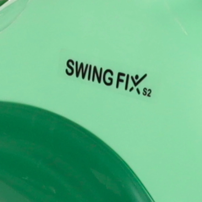 Groene rijende speelgoed Swing Fix voor kinderen