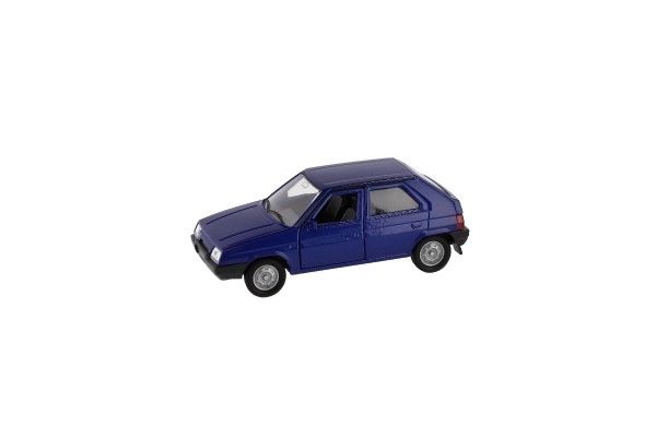 Auto Welly Škoda Favorit metaal/plastic 11cm 1:34 vrije loop mogelijkheid 4 kleuren doosje 15x7x7cm