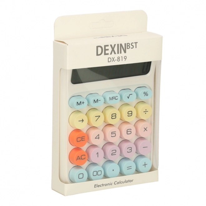 Ronde knoppen kantoorcalculator