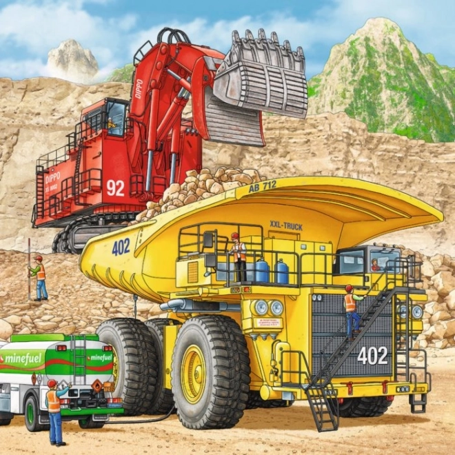 Ravensburger puzzel grote machines 3x49 stukjes