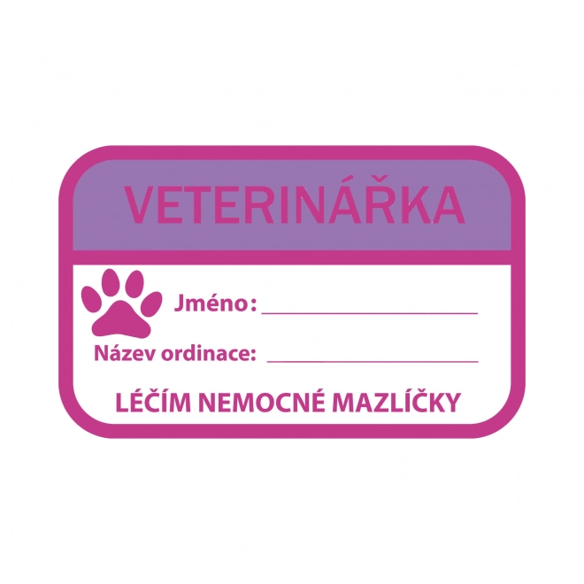 Kinderkostuum dierenarts - Tsjechische print (M) e-verpakking