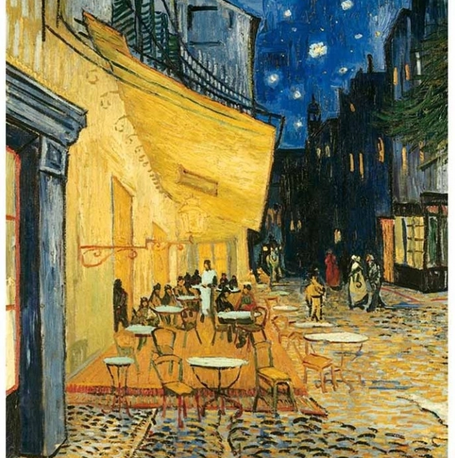 Puzzel Kunst Collectie: Terras Café in de Nacht 1000 Stukken