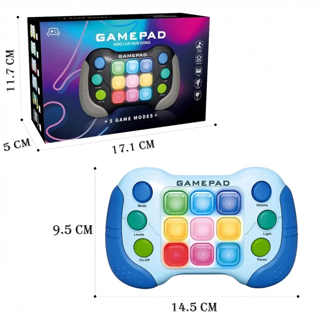 Elektronische spel WOOPIE Pop-It Fidget Toy Gamepad blauw