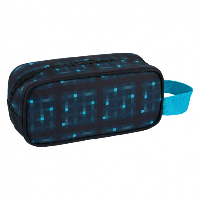 Minecraft 2 set blauwe bijl en zwaard etui en zak