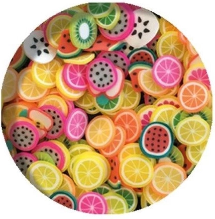 Vrolijke fruitconfetti voor een unieke stijl