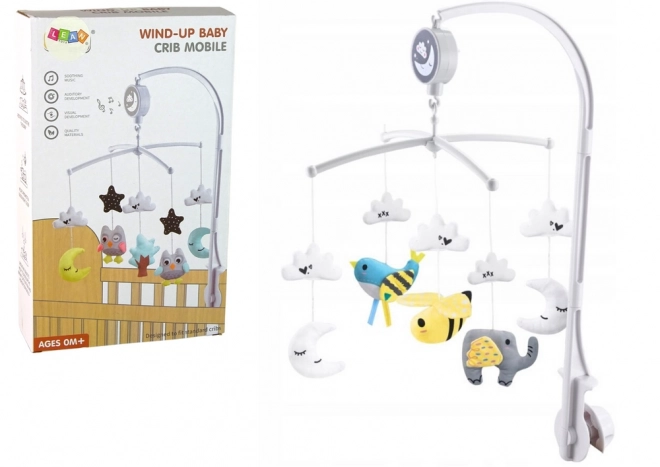 Draaiend mobiel met muziekdoos voor het kinderbedje