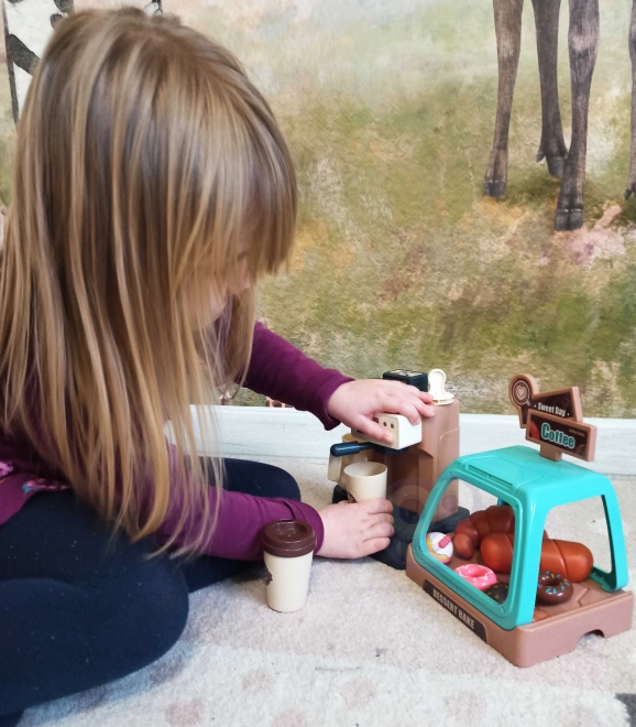 Leuke koffiemachine voor kinderen met accessoires WOOPIE