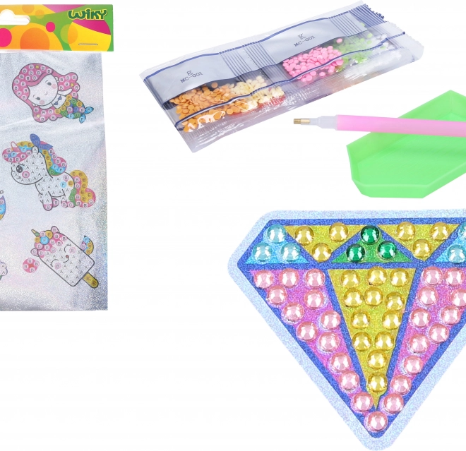 Creatieve set diamant stickers met steentjes MIX