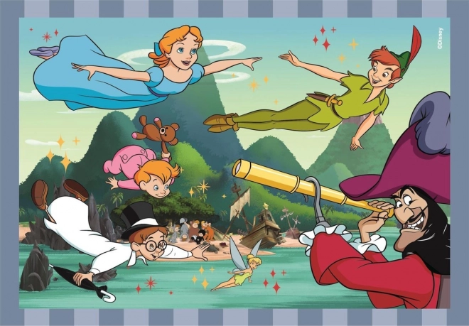 Puzzel 4in1 Super Kleur Disney Klassiek