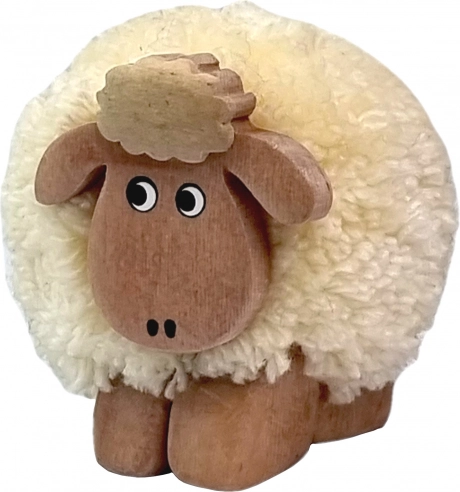 2Kids Toys houten figuurtje schaap met pompon
