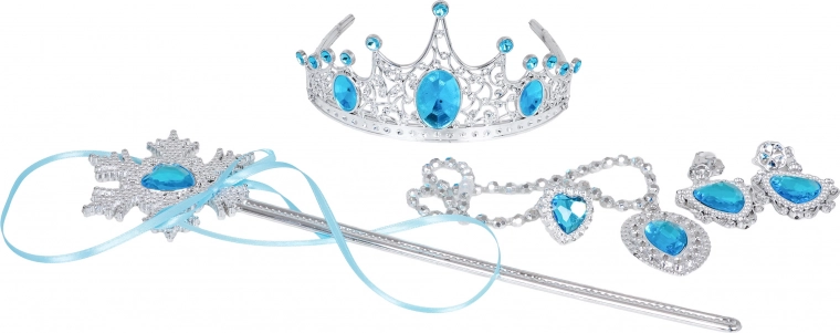 Glinsterende kroon en sieraden