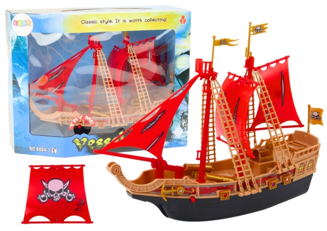 Piratenschip Lichten Geluiden Wielen Zwart