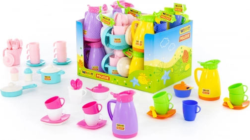 Plastic kinderservies – theeservies en keuken sets, 12 stuks en meer