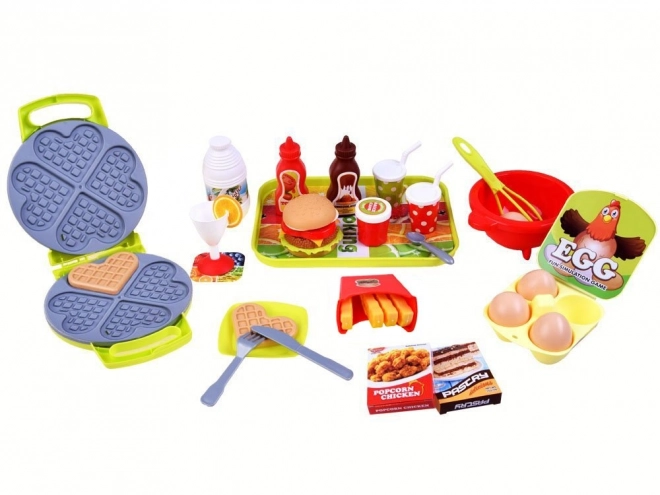 Kinderkeuken set met wafels en accessoires