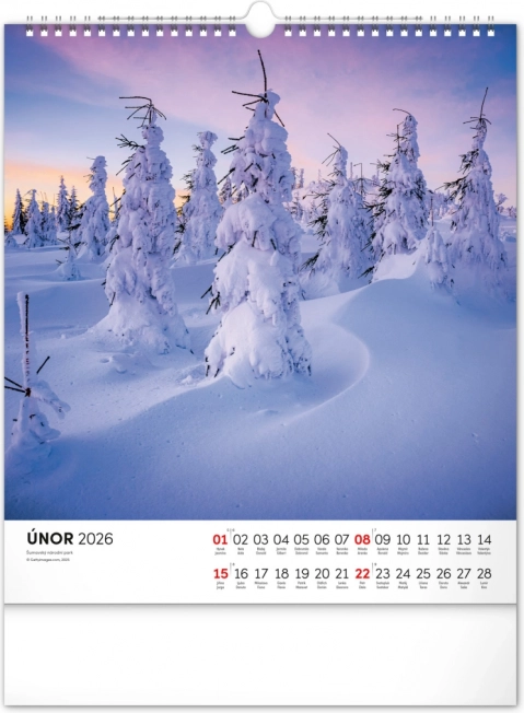 Muurkalender Šumava 2026