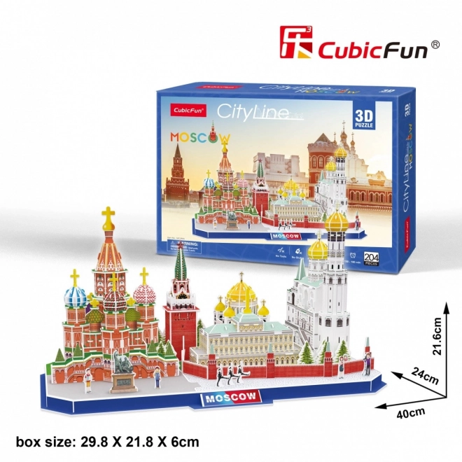 3D puzzel City Line Moskou