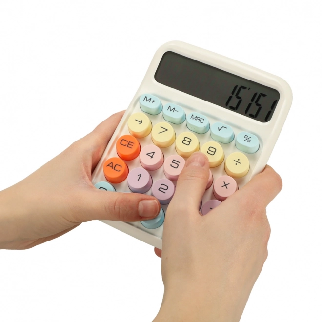 Ronde knoppen kantoorcalculator